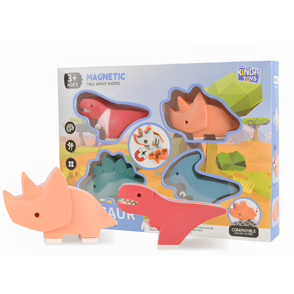 DinoSnap™ | Magnetic Dinosaur Set