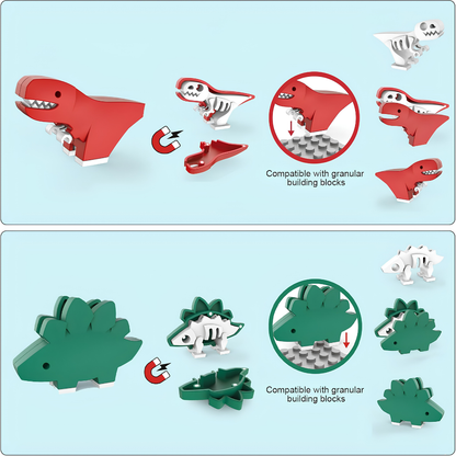 DinoSnap™ | Magnetic Dinosaur Set