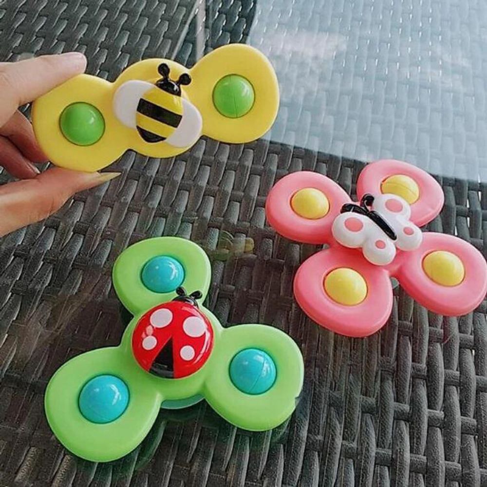 Colorful Insects Spinner Toys (Set of 3)