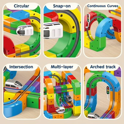 BlockRail™ | Magic Cube Train Track