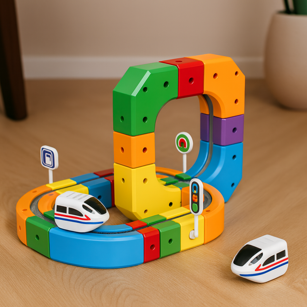 BlockRail™ | Magic Cube Train Track