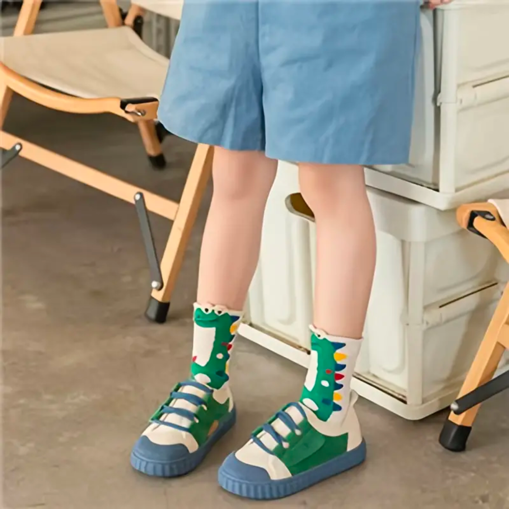 Dino Knit Socks (5 pairs bundle)