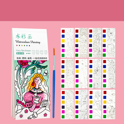 Children's Water Coloring Book