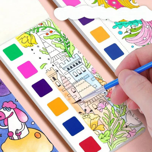 Children's Water Coloring Book