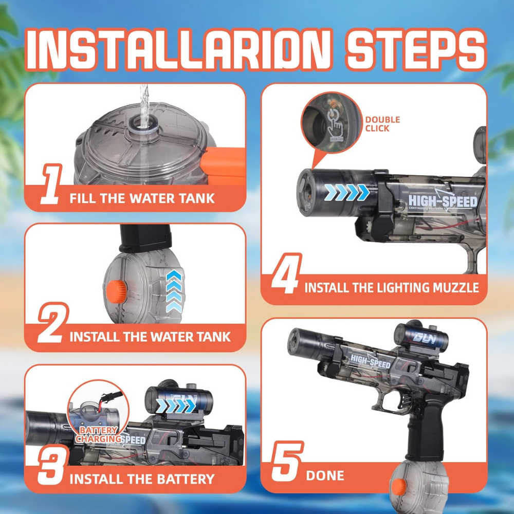 HydroVolt™ | Electric Water Gun